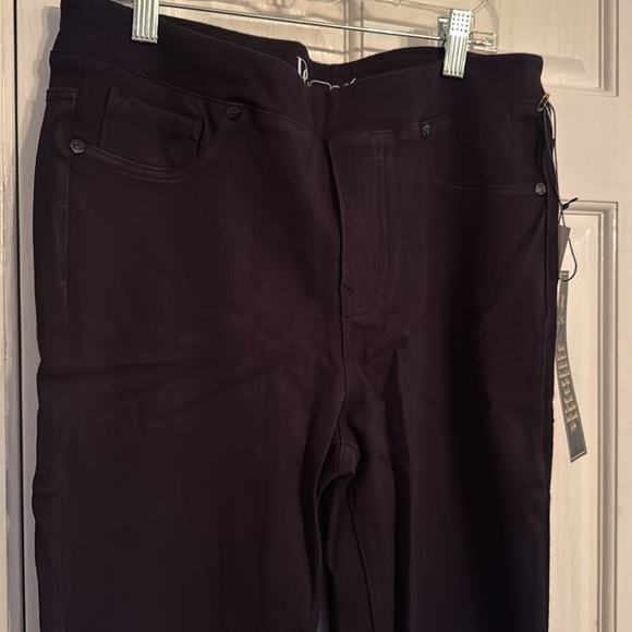 DG2 Diane Gilman black jeggings NWT L - Picture 2 of 13